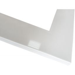 Ars Longa Simple lustro 83x63 cm prostokątne biały połysk SIMPLE5070-B