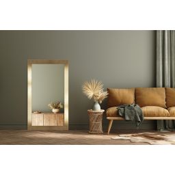 Ars Longa Simple lustro 143x53 cm prostokątne złote SIMPLE40130-Z
