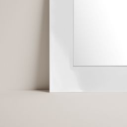 Ars Longa Slim lustro 57,8x47,8 cm prostokątne białe SLIM4050-B