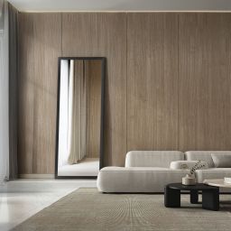 Ars Longa Slim lustro 57,8x47,8 cm prostokątne czarne szczotkowane SLIM4050-CS