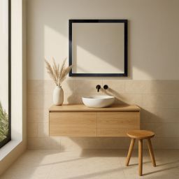 Ars Longa Slim lustro 107,8x57,8 cm prostokątne czarne SLIM50100-C