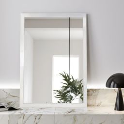 Ars Longa Slim lustro 77,8x57,8 cm prostokątne białe SLIM5070-B