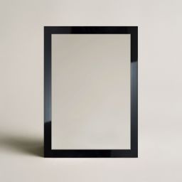 Ars Longa Slim lustro 127,8x67,8 cm prostokątne czarne SLIM60120-C
