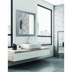 Ars Longa Valencia lustro 82x62 cm prostokątne srebrne VALENCIA5070-SR