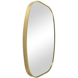 Ars Longa Vintage lustro 60x90 cm owalne złoty szczotkowany VINTAGE6090-ZS