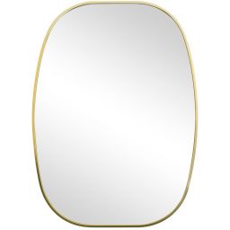 Ars Longa Vintage lustro 60x90 cm owalne złoty szczotkowany VINTAGE6090-ZS