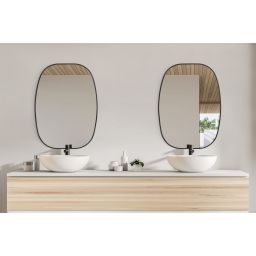 Ars Longa Vintage lustro 60x90 cm czarne VINTAGE6090-C