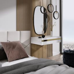 Ars Longa Vintage lustro 70x110 cm czarne VINTAGE70110-C