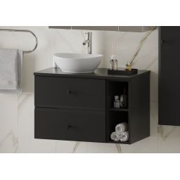 Megstyl blat 80x46 cm czarny 2040