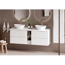 Megstyl blat 140x46 cm biały 2052