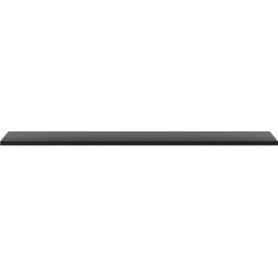 Megstyl blat 140x46 cm czarny 2054