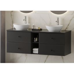 Megstyl blat 140x46 cm czarny 2054