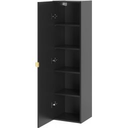 Megstyl Arcos szafka 34,5x31,8x130 cm boczna wisząca czarna 2419