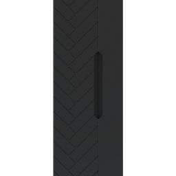 Megstyl Aspen szafka 34,5x31,8x130 cm boczna wisząca czarna 2423