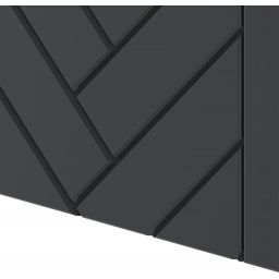 Megstyl Aspen szafka 34,5x31,8x130 cm boczna wisząca czarna 2423