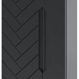 Megstyl Aspen szafka 34,5x31,8x130 cm boczna wisząca czarna 2423