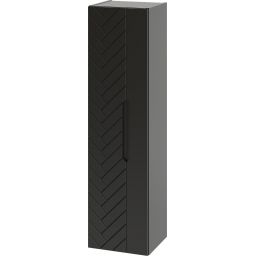 Megstyl Aspen szafka 34,5x31,8x130 cm boczna wisząca czarna 2423