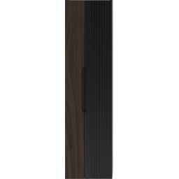 Megstyl Avella szafka 34,5x31,8x130 cm boczna wisząca czarna-orzech 2425