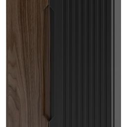 Megstyl Avella szafka 34,5x31,8x130 cm boczna wisząca czarna-orzech 2425