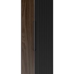 Megstyl Avella szafka 34,5x31,8x130 cm boczna wisząca czarna-orzech 2425