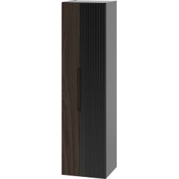 Megstyl Avella szafka 34,5x31,8x130 cm boczna wisząca czarna-orzech 2425