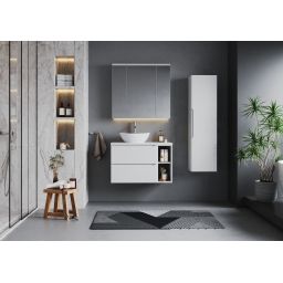 Megstyl Etna szafka 34,5x31,8x130 cm boczna wisząca biała 2466