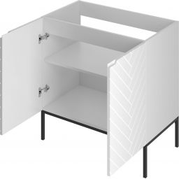 Megstyl Aspen szafka 80x45,8x82 cm podumywalkowa stojąca biała 2490