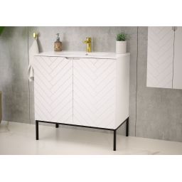 Megstyl Aspen szafka 80x45,8x82 cm podumywalkowa stojąca biała 2490