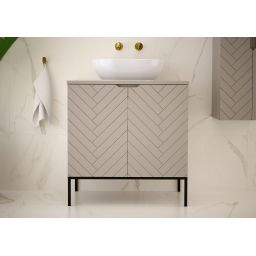 Megstyl Aspen szafka 80x45,8x82 cm podumywalkowa stojąca kaszmir 2493