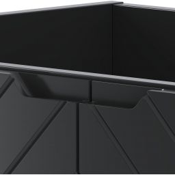 Megstyl Aspen szafka 80x45,8x82 cm podumywalkowa stojąca czarna 2496