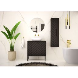 Megstyl Aspen szafka 80x45,8x82 cm podumywalkowa stojąca czarna 2496