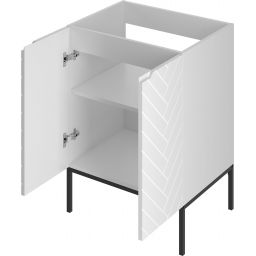 Megstyl Aspen szafka 60x45,8x82 cm podumywalkowa stojąca biała 2500