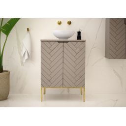 Megstyl Aspen szafka 60x45,8x82 cm podumywalkowa stojąca kaszmir 2504