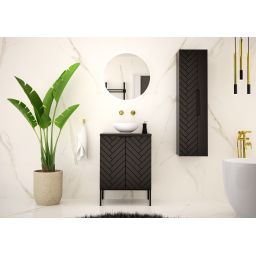 Megstyl Aspen szafka 60x45,8x82 cm podumywalkowa stojąca czarna 2506