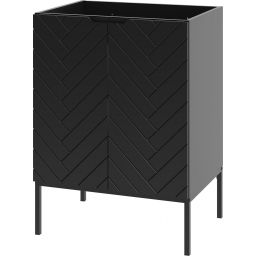 Megstyl Aspen szafka 60x45,8x82 cm podumywalkowa stojąca czarna 2506