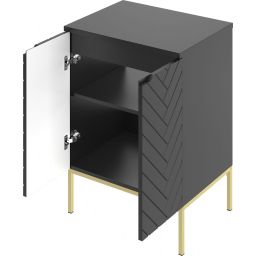 Megstyl Aspen szafka 60x45,8x82 cm podumywalkowa stojąca czarna 2507