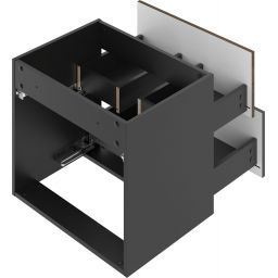Megstyl Avella szafka 60x45,8x50 cm podumywalkowa wisząca czarna-orzech 2516