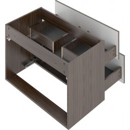 Megstyl Stella szafka 80x45,8x50 cm podumywalkowa wisząca orzech 2608