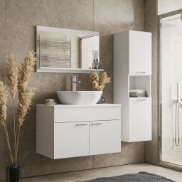 Megstyl Ceniza szafka 80x45,6x50 cm podumywalkowa wisząca biała 4940