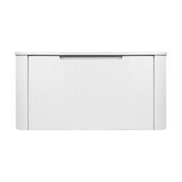 Oltens Hamnes szafka 80 cm podumywalkowa wisząca z blatem biały mat 68669000