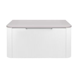 Oltens Hamnes szafka 80 cm podumywalkowa wisząca z blatem biały mat/kaszmir 68671000