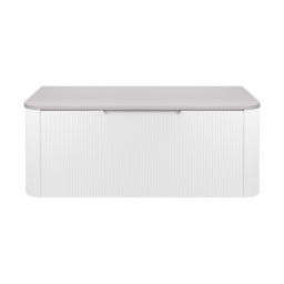 Oltens Hamnes szafka 100 cm podumywalkowa wisząca z blatem biały mat/kaszmir 68675000