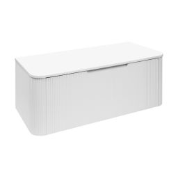 Oltens Hamnes szafka 100 cm podumywalkowa wisząca z blatem biały mat 68673000