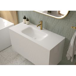 Oltens Kalla umywalka 100,2x46 cm meblowa LavaForm biały mat 40208900