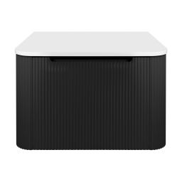 Oltens Hamnes szafka 60 cm podumywalkowa wisząca z blatem czarny mat/biały mat 68666300