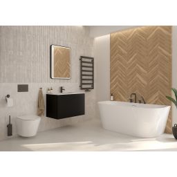 Oltens Lule przycisk spłukujący do WC grafit 57102400