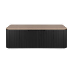 Oltens Hamnes szafka 120 cm podumywalkowa wisząca z blatem czarny mat/dąb 68680300