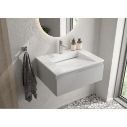 Oltens Vernal szafka 60 cm podumywalkowa wisząca szary mat 60009700