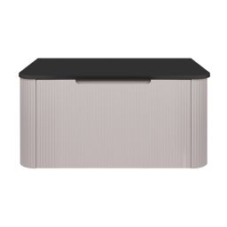 Oltens Hamnes szafka 80 cm podumywalkowa wisząca z blatem kaszmir/czarny mat 68671900