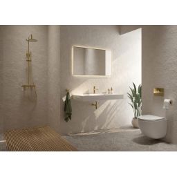 Oltens Langan Slim odpływ prysznicowy liniowy 80 cm złoto połysk/złoto szczotkowane 30011800